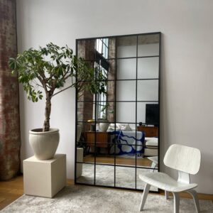 Brooklyn - Full Length Extra Large Black Metal Mirror 210cm x 120cm