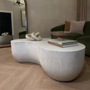 Leonardo - Minimal Concrete Shaped Coffee Table Large