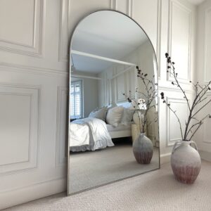 Liberty - Champagne Full Length Arched Metal Mirror 180cm x 110cm