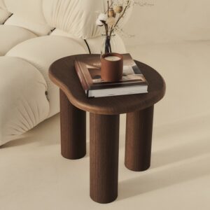 Savanna - Dark Wood Irregular Wooden Side Table